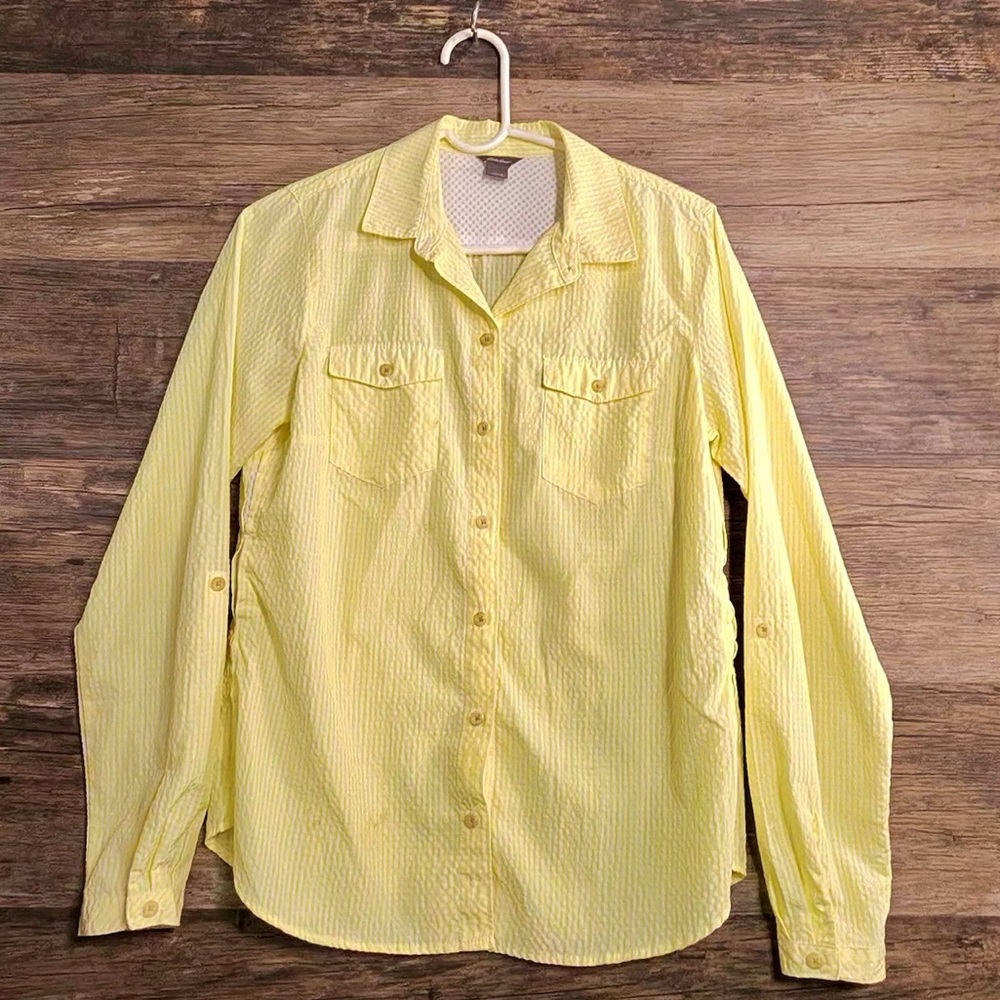 Eddie Bauer Yellow Button-Down Shirt